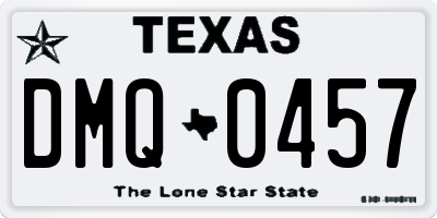 TX license plate DMQ0457