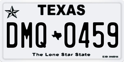 TX license plate DMQ0459
