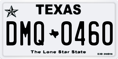 TX license plate DMQ0460
