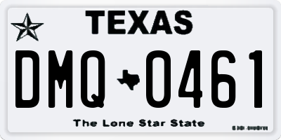 TX license plate DMQ0461