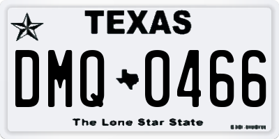 TX license plate DMQ0466