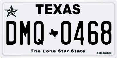 TX license plate DMQ0468