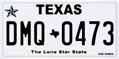 TX license plate DMQ0473