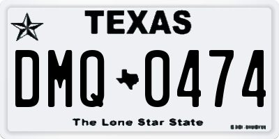 TX license plate DMQ0474