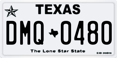 TX license plate DMQ0480