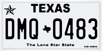 TX license plate DMQ0483