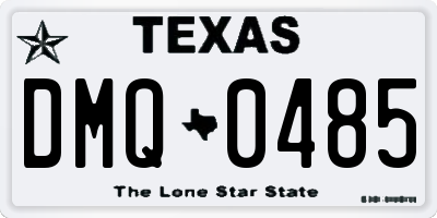TX license plate DMQ0485