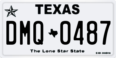TX license plate DMQ0487