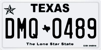 TX license plate DMQ0489