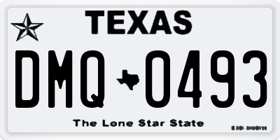 TX license plate DMQ0493