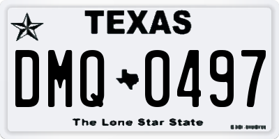 TX license plate DMQ0497