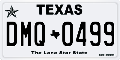 TX license plate DMQ0499