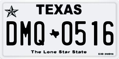TX license plate DMQ0516