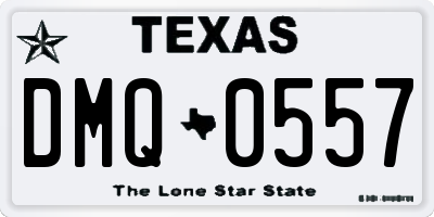 TX license plate DMQ0557