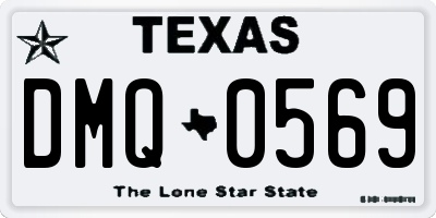 TX license plate DMQ0569