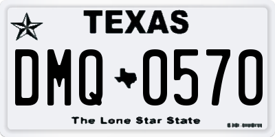 TX license plate DMQ0570
