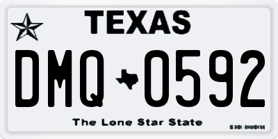 TX license plate DMQ0592