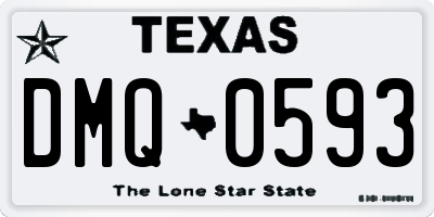 TX license plate DMQ0593