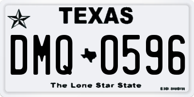 TX license plate DMQ0596