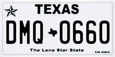 TX license plate DMQ0660