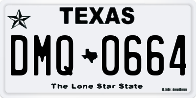 TX license plate DMQ0664