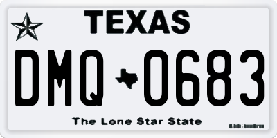 TX license plate DMQ0683