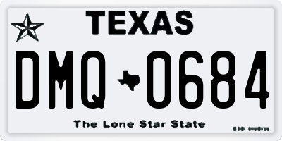 TX license plate DMQ0684
