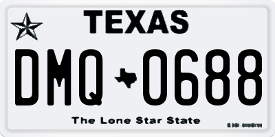 TX license plate DMQ0688