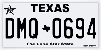 TX license plate DMQ0694