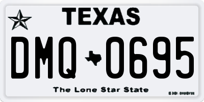 TX license plate DMQ0695