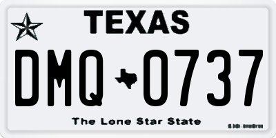 TX license plate DMQ0737