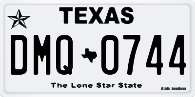 TX license plate DMQ0744