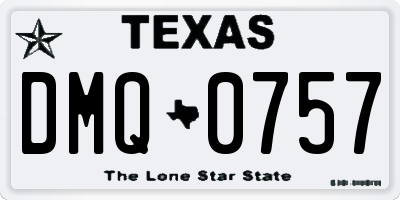 TX license plate DMQ0757