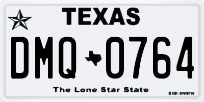 TX license plate DMQ0764