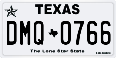 TX license plate DMQ0766