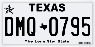 TX license plate DMQ0795