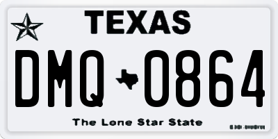 TX license plate DMQ0864