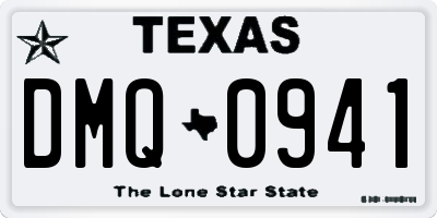 TX license plate DMQ0941