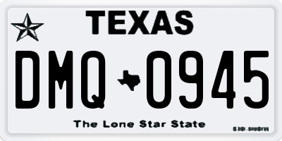 TX license plate DMQ0945