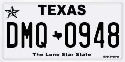 TX license plate DMQ0948