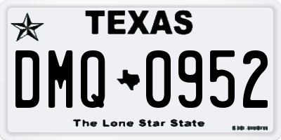 TX license plate DMQ0952