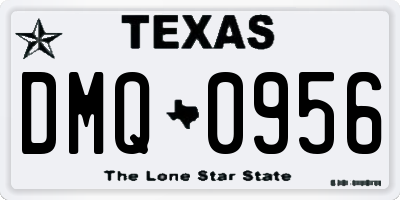 TX license plate DMQ0956