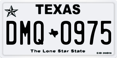 TX license plate DMQ0975