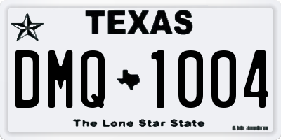 TX license plate DMQ1004