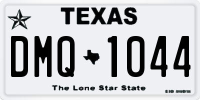 TX license plate DMQ1044