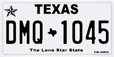 TX license plate DMQ1045