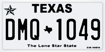 TX license plate DMQ1049