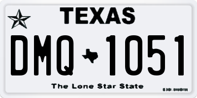 TX license plate DMQ1051