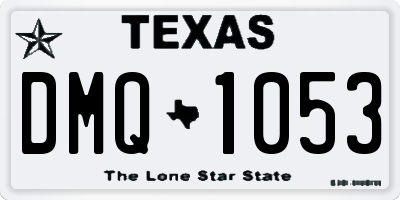 TX license plate DMQ1053