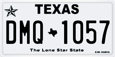 TX license plate DMQ1057